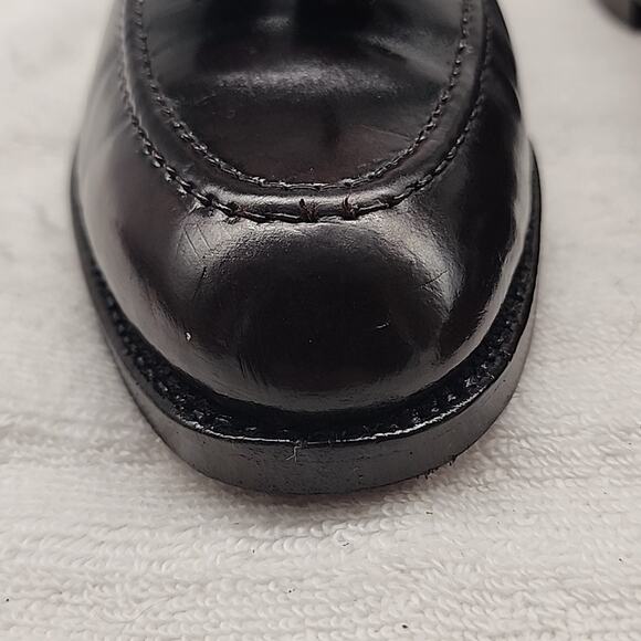 BROOKS BROTHERS ENGLISH TASSEL BURGUNDY VTG LOAFERS NEW WELT SOLES MENS 9.5 GUC - Picture 6 of 16